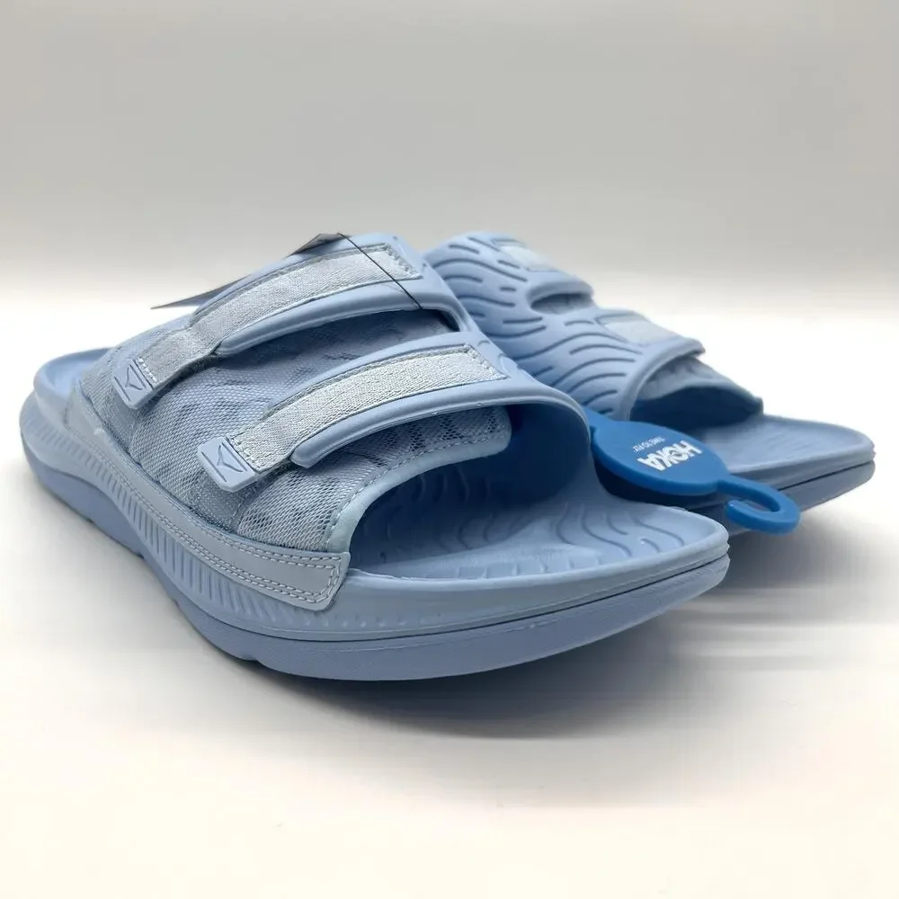 New HOKA Ora Luxe Shoes Men Size 14 Summer Song Ice Flow Recovery Slides 1134150 - Picture 4 of 7